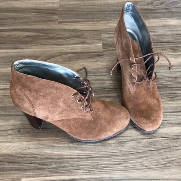 Kenneth Cole brown leather ankle boots sz 6.5 - Picture 4 of 8